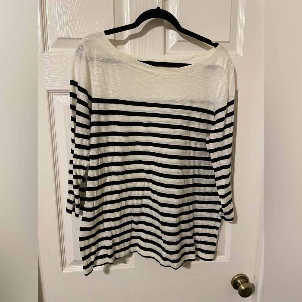 Loft , size XL, striped top